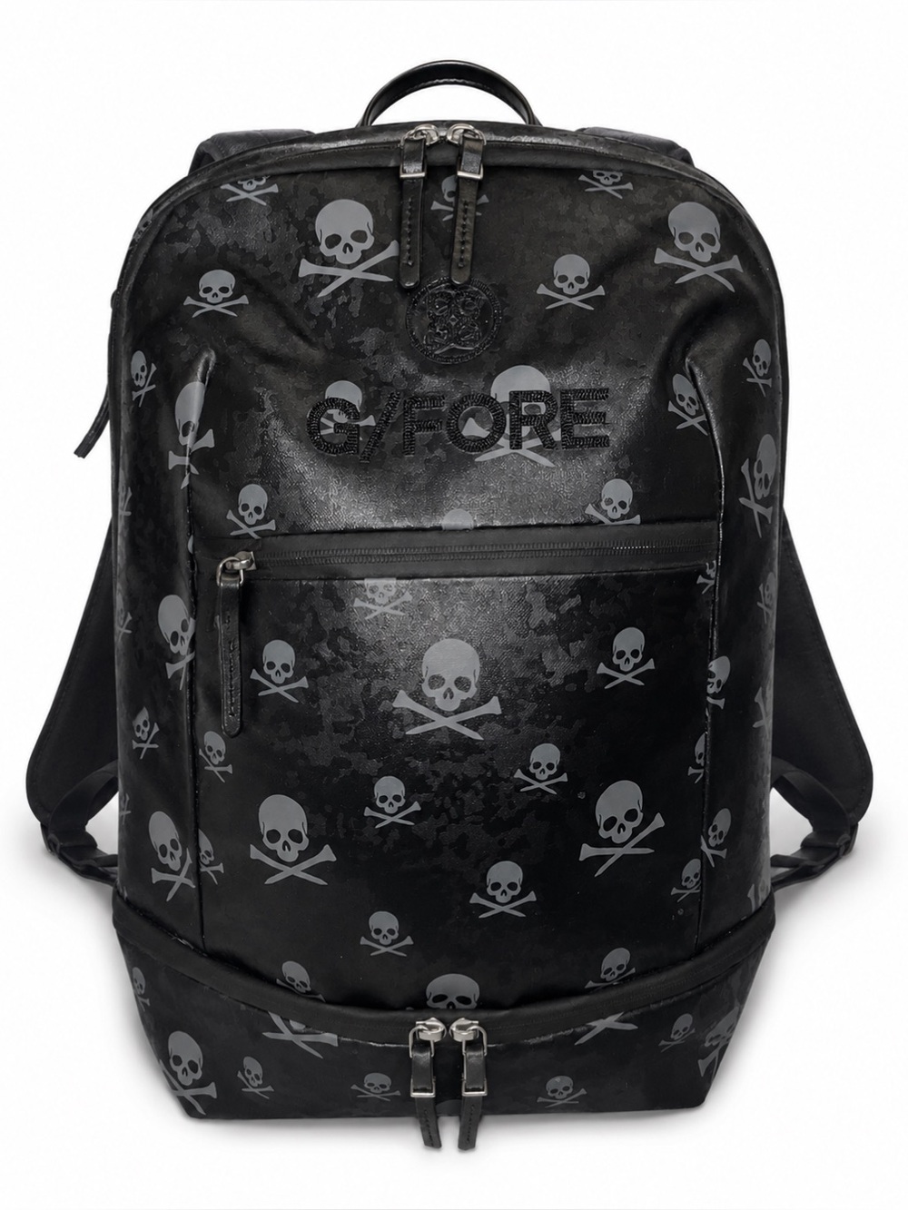 G/FORE x Vessel NWOT Golf Black Camo Killer Skull Tees Backpack Pray For Birdies